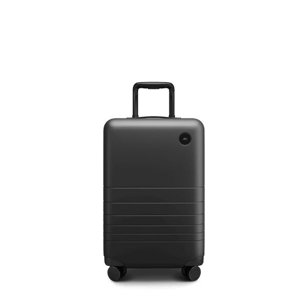 Midnight Black Scaled | Front view of Carry-On in Midnight Black