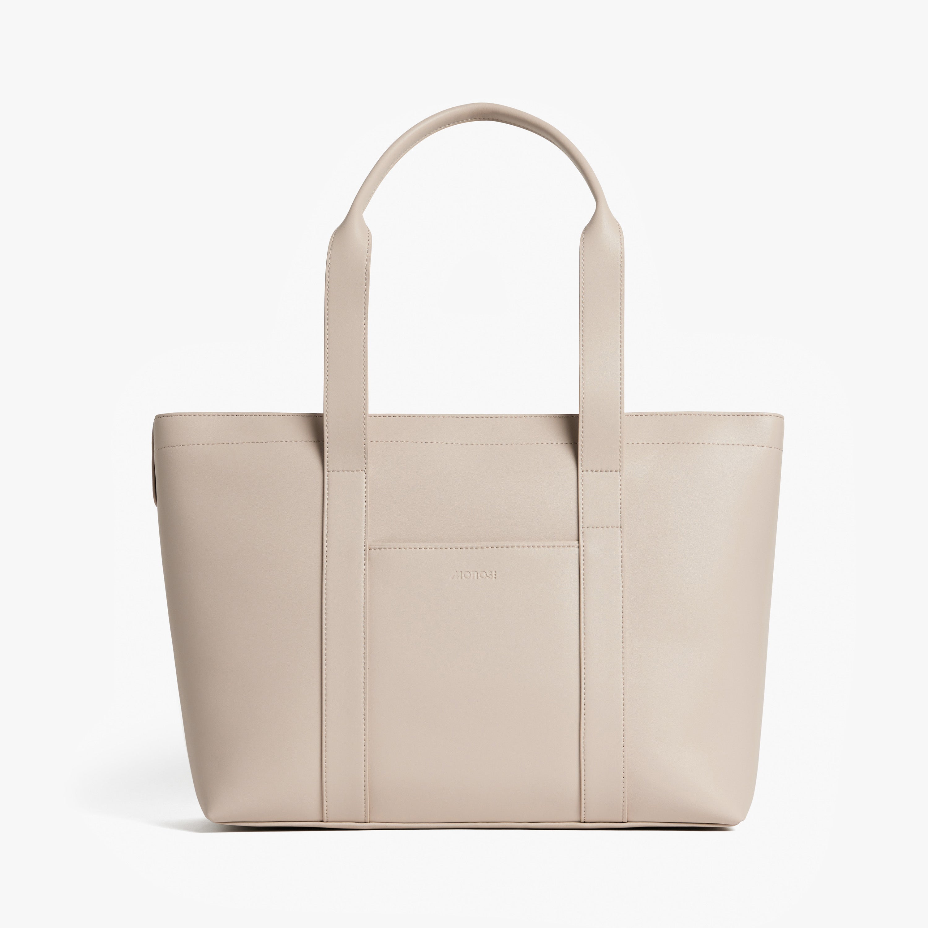 Tote Bag Ivory Vegan Leather 16.4L Monos Metro Collection