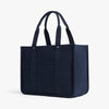 Angled view of Gesso Tote in Abyss Blue (thumbnail)