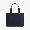 Front view of Gesso Tote in Abyss Blue (thumbnail)