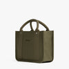 Angled view of Gesso Small Tote in Moss (thumbnail)