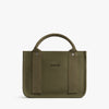 Front view of Gesso Small Tote in Moss (thumbnail)