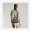 Front view of Gesso Small Tote in Moss with shoulder strap (thumbnail)