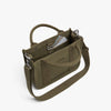 Interior pocket view of Gesso Small Tote in Moss (thumbnail)