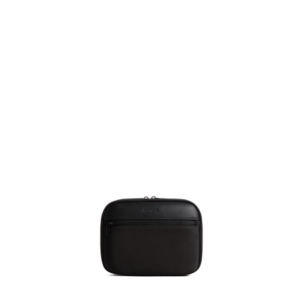 Carbon Black Scaled | Front view of Metro Hanging Toiletry Case in Carbon Black