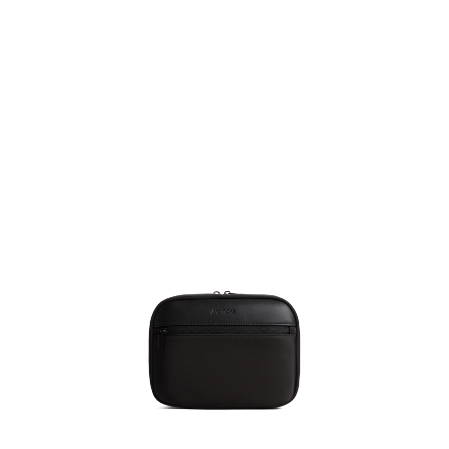 Carbon Black Scaled | Front view of Metro Hanging Toiletry Case in Carbon Black