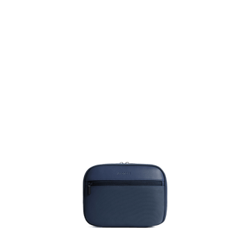 Front view of Metro Hanging Toiletry Case in Oxford Blue