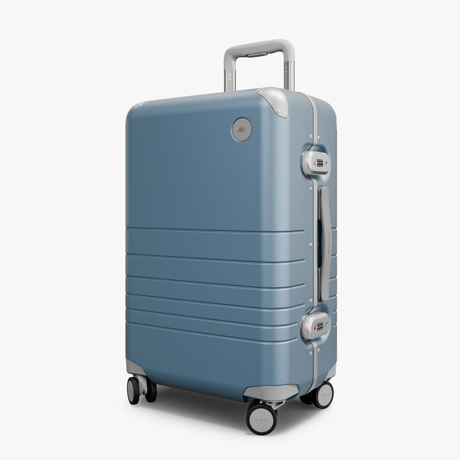 Elemental Blue | Angled view of Hybrid Carry-On Plus in Elemental Blue