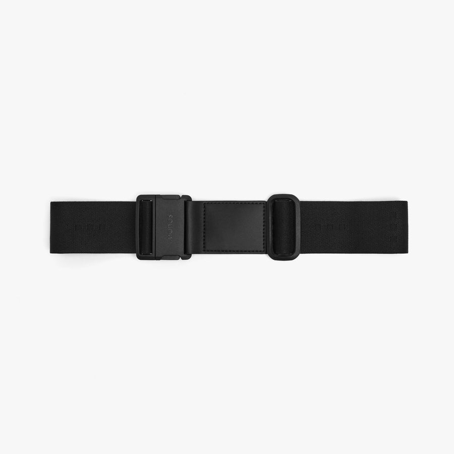 Midnight Black | Front view of Luggage Strap in Midnight Black
