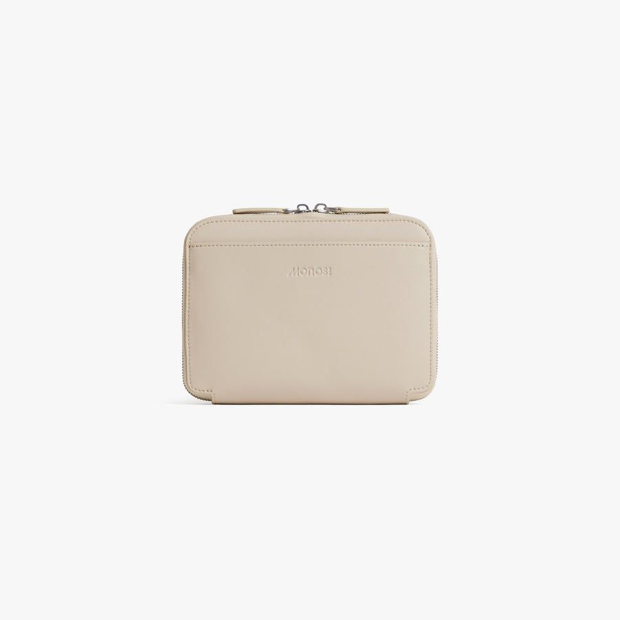 Ivory (Vegan Leather) | Front view of Metro Belt Bag in Ivory