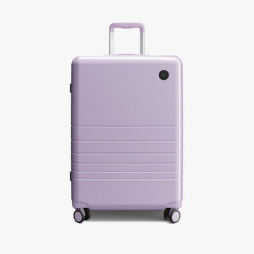 Front view of Check-In Medium in Purple Icing (Glossy)