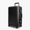 Angled view of Aluminum Carry-On Plus in Caviar Black (thumbnail)