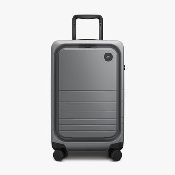 Front view of Expandable Carry-On Pro in Storm Grey