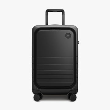 Front view of Expandable Carry-On Pro in Midnight Black