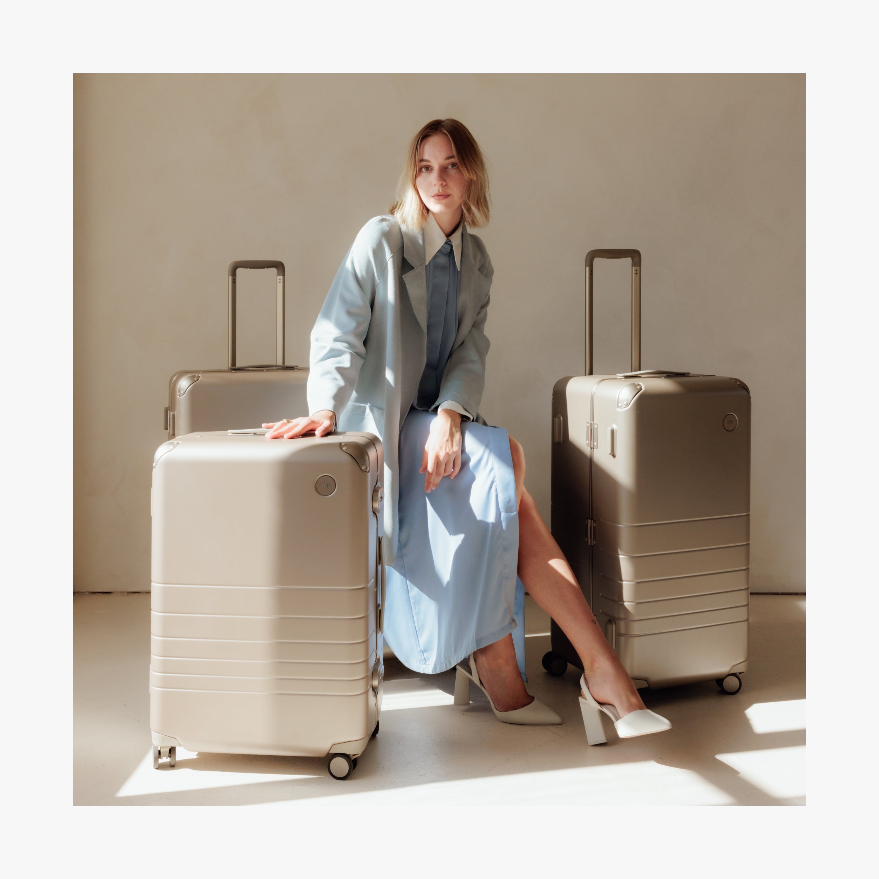 Hybrid Carry-On Plus Luggage | Cabin Size Aluminum Suitcases