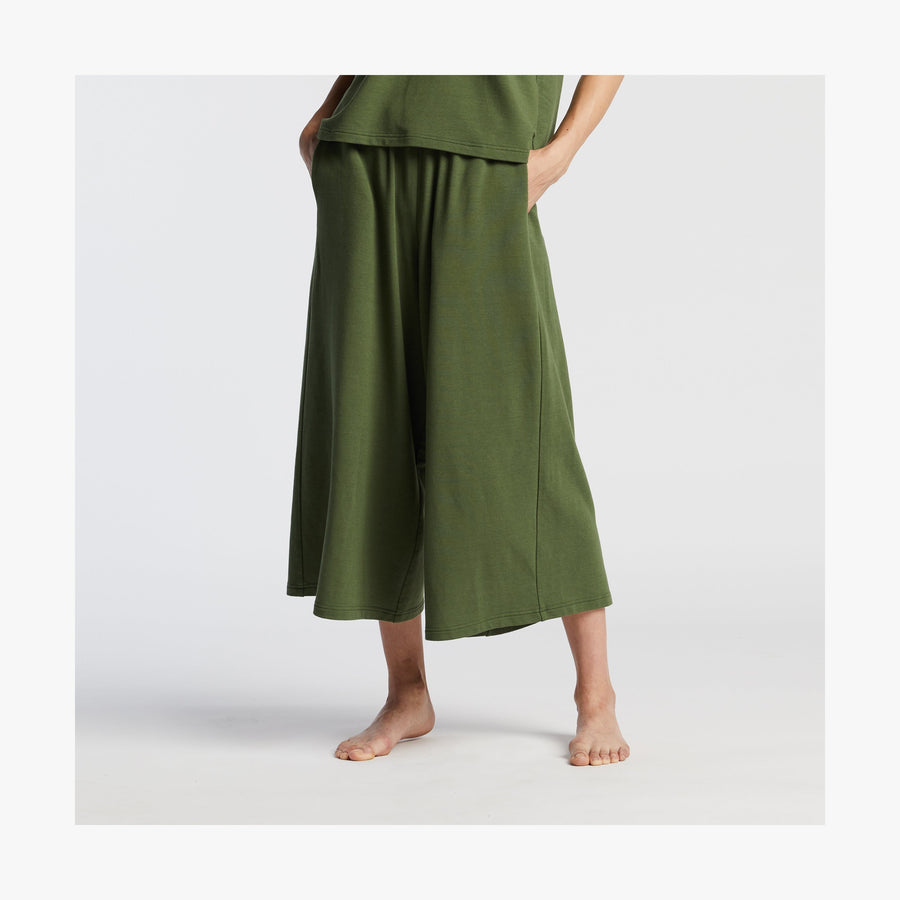 Cypress Green | Front view of Sevilla Pants in Cypress Green