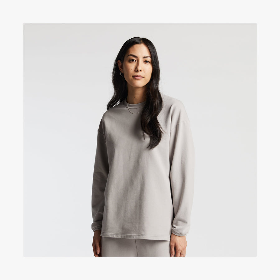 Mist | Front view of female in Kyoto Long Sleeve in Mist