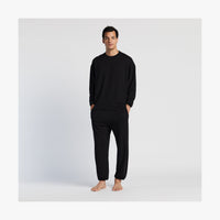 Fully body male view of Kyoto Long Sleeve in Black (thumbnail)