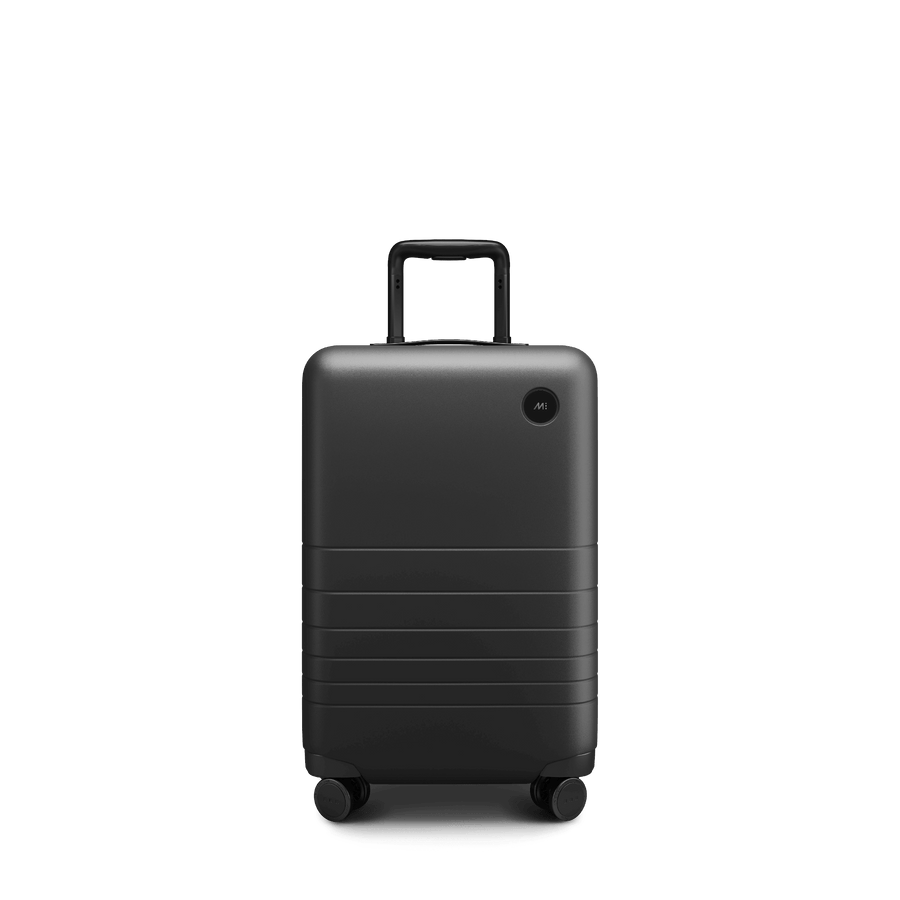 Midnight Black Scaled | Front view of Carry-On in Midnight Black