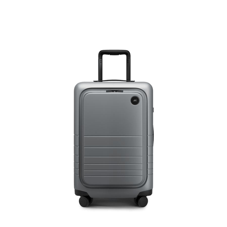Storm Grey Scaled | Front view of Carry-On Pro Plus in Storm Grey