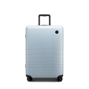 Front view of Check-In Medium in Blue Haze