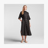Front view of Algarve Shirt Dress in Black (thumbnail)