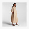 Full body side view of Algarve Shirt Dress in Cliff Stone (thumbnail)