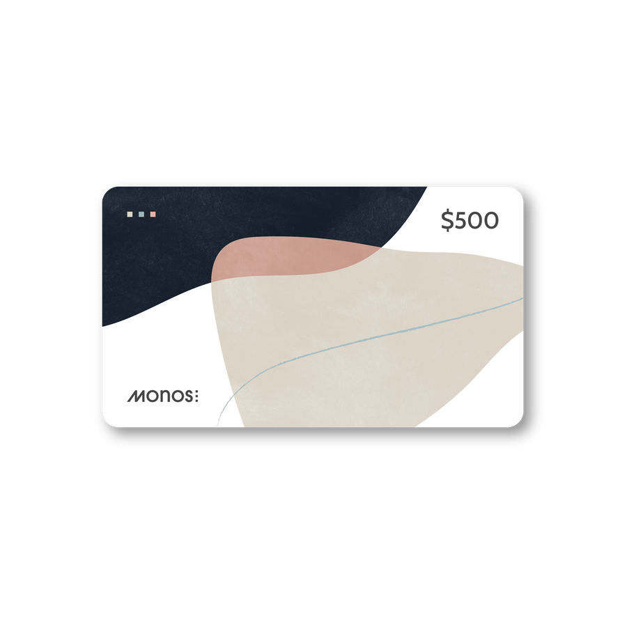 500.00 Scaled | This is a $500 Monos Travel gift card
