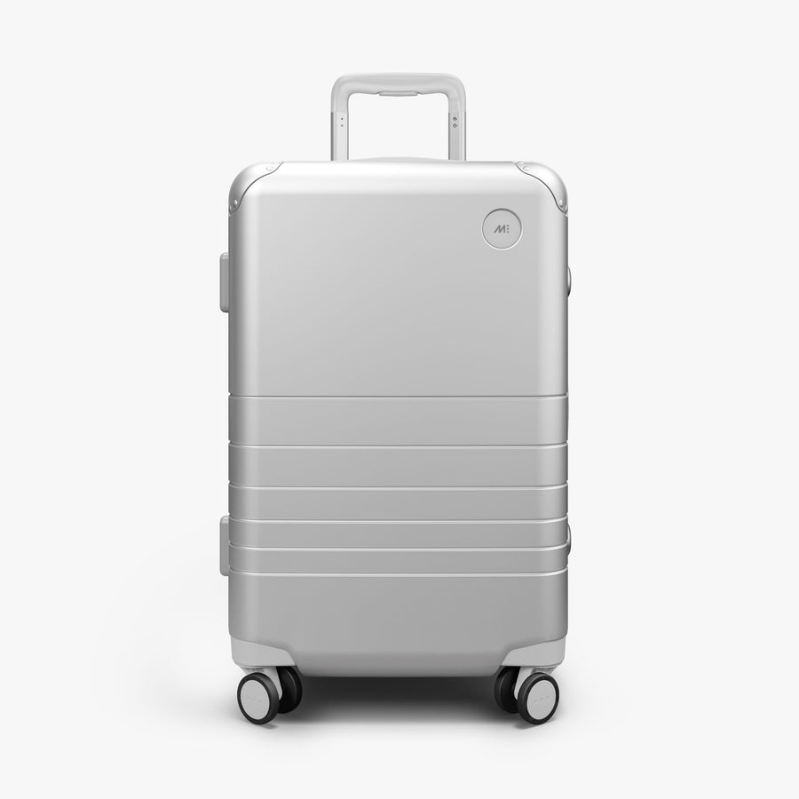 Silver | Front view of Hybrid Carry-On Plus in Silver