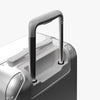 Extended luggage handle view of Hybrid Carry-On in Silver (thumbnail)