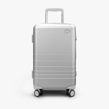 Front view of Hybrid Carry-On in Silver