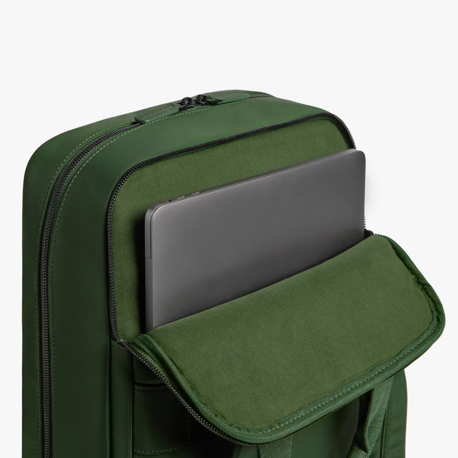 Juniper Green | View padded laptop sleeves on Metro Backpack Juniper Green
