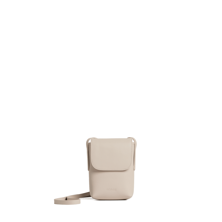 Ivory (Vegan Leather) Scaled | Front view of Metro Mini Crossbody Ivory