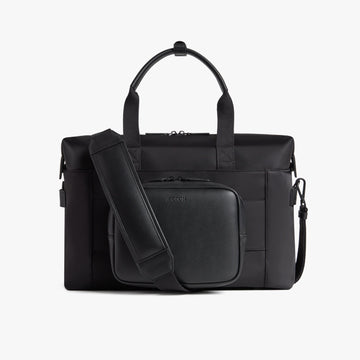 Back view of Metro Duffel in Carbon Black