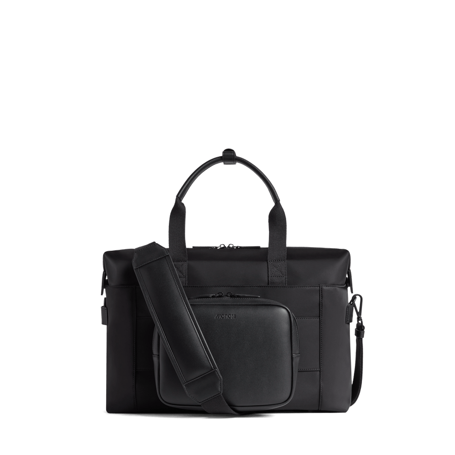 Carbon Black Scaled | Back view of Metro Duffel in Carbon Black