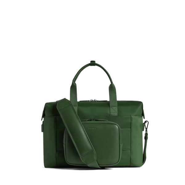 Juniper Green Scaled | Back view of Metro Duffel in Juniper Green