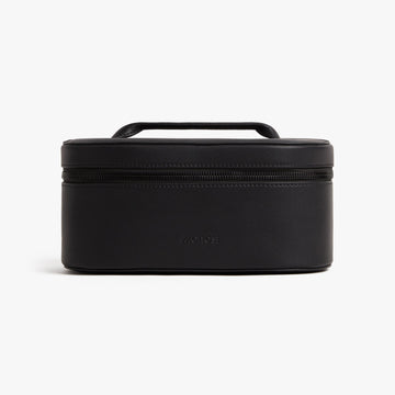 Metro Cosmetic case in Carbon Black