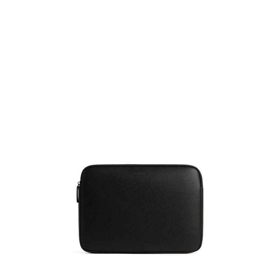14-inch / Carbon Black (Vegan Leather) Scaled | Metro Laptop Sleeve in Carbon Black