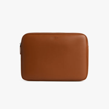 Front view of Metro Laptop Sleeve Mahogany