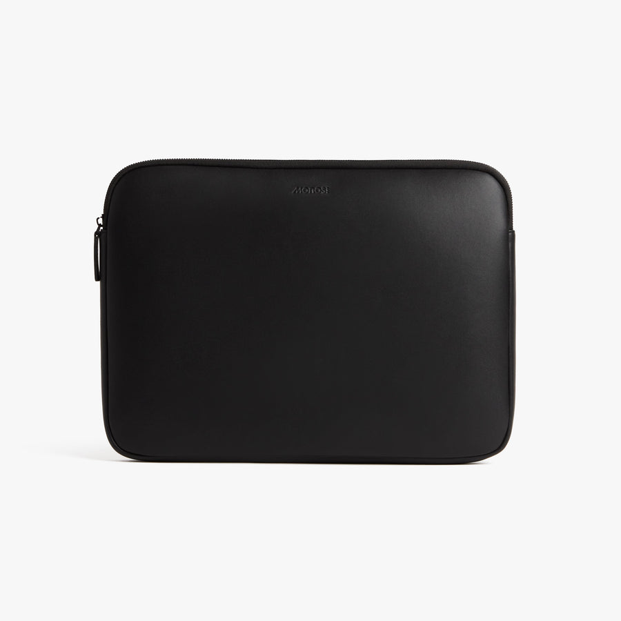16-inch / Carbon Black (Vegan Leather) | Metro Laptop Sleeve in Carbon Black