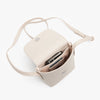 Angled view of Metro Mini Crossbody in Ivory (thumbnail)