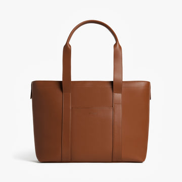 Front view of Metro Tote Mahogany