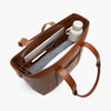Angled view of Metro Tote in Mahogany (thumbnail)