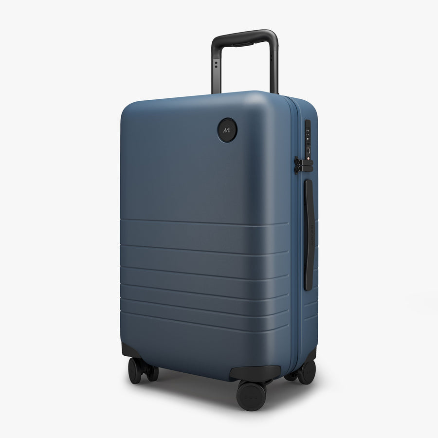Ocean Blue | Angled view of Carry-On Plus in Ocean Blue