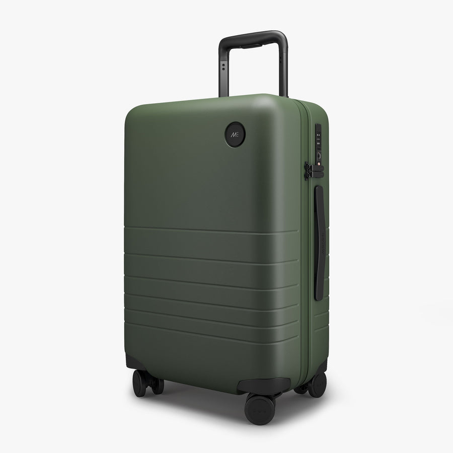 Olive Green | Angled view of Carry-On Plus in Olive Green