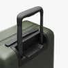 Extended luggage handle view of Carry-On Plus in Olive Green (thumbnail)