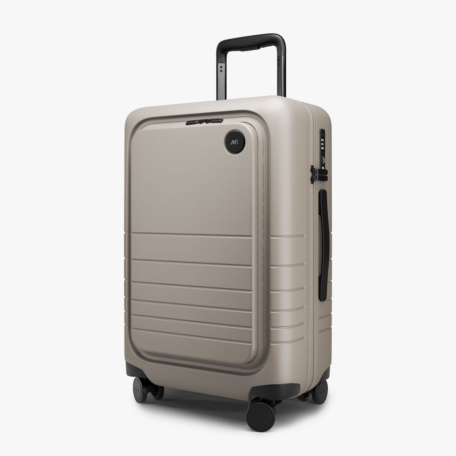 Desert Taupe | Angled view of Carry-On Pro Plus in Desert Taupe