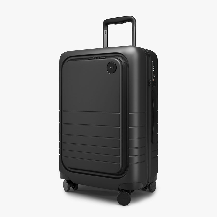 Midnight Black | Angled view of Carry-On Pro Plus in Midnight Black