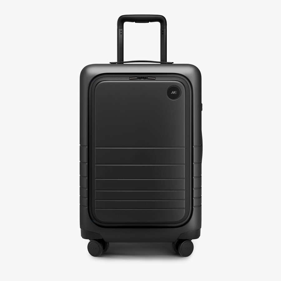 Midnight Black | Front view of Carry-On Pro Plus in Midnight Black