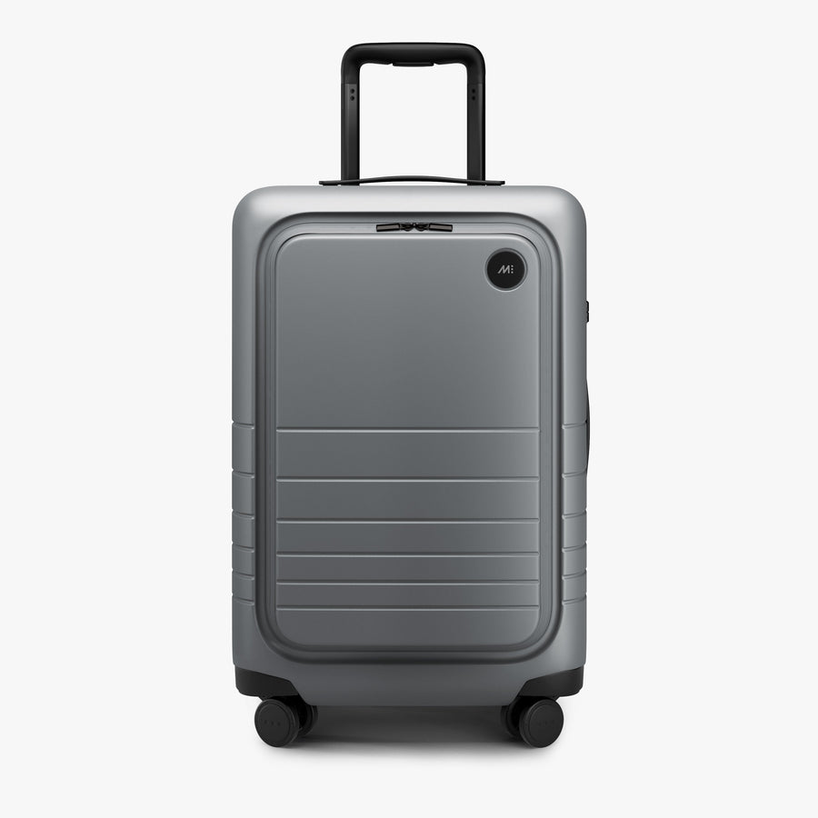 Storm Grey | Front view of Carry-On Pro Plus in Storm Grey